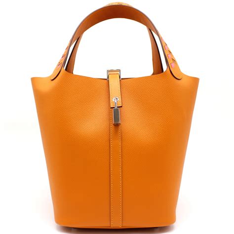 hermes picotin 22 abricot tressage de cuir bag|picotin 22 bag.